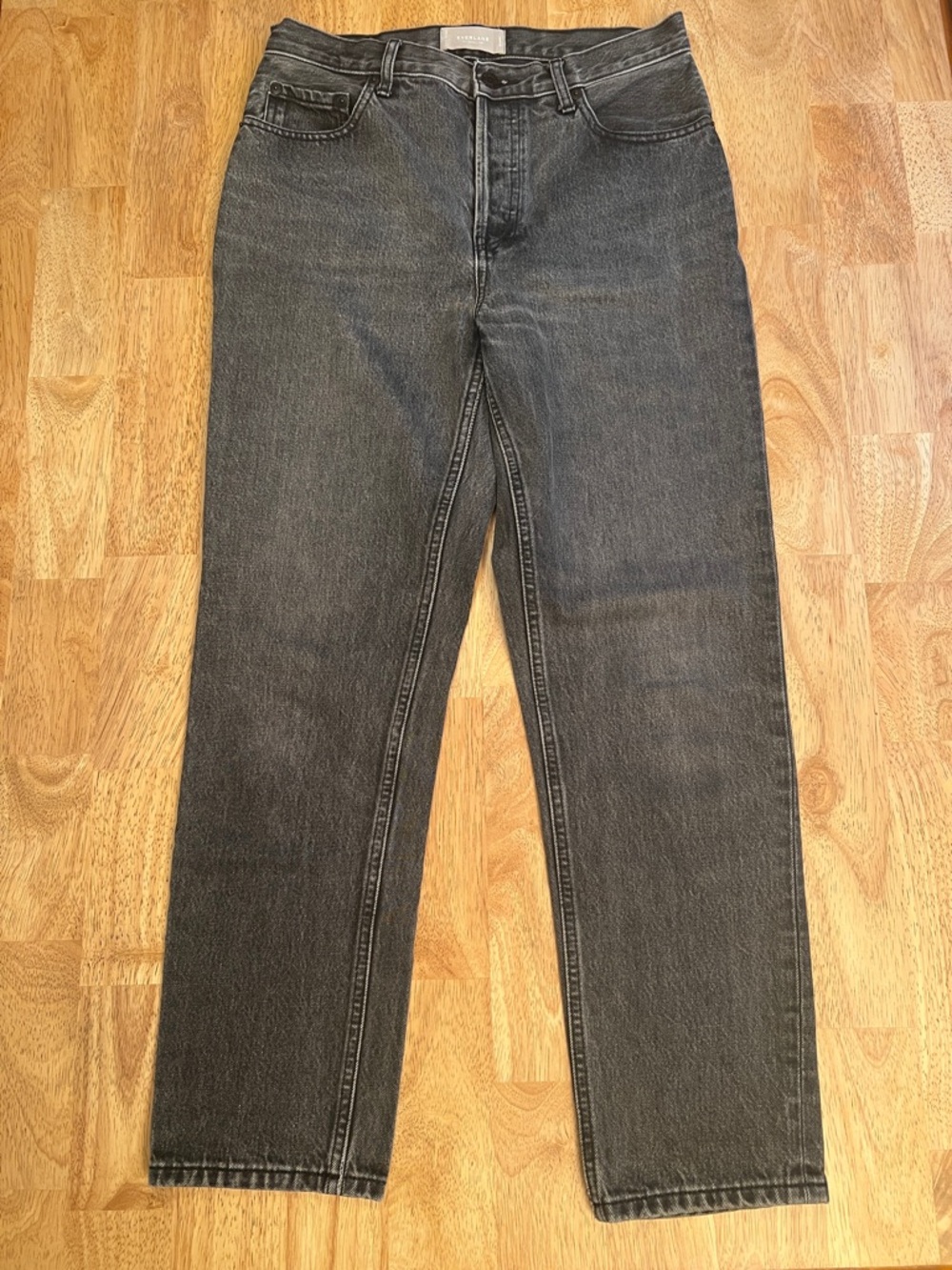 Everlane Cheeky Jean Faded/Washed Black Size 28 100% Cotton